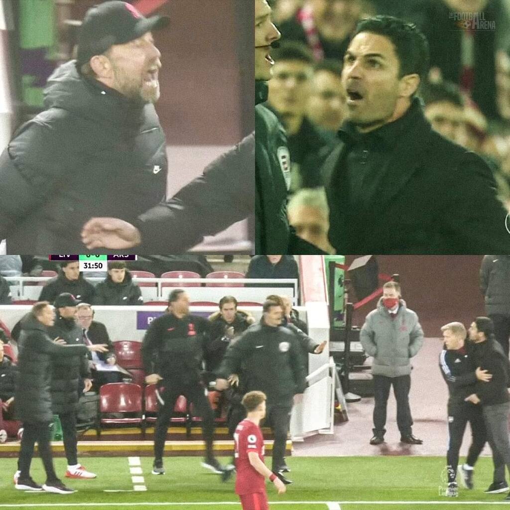 Premier League: Χαμός στο Λίβερπουλ-Άρσεναλ, παραλίγο στα χέρια Κλοπ-Αρτέτα! (video)