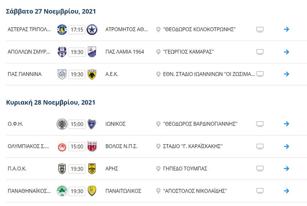 Super League: Η βαθμολογία μετά τη νίκη του Παναθηναϊκού επί της Λαμίας – Η επόμενη αγωνιστική (pics