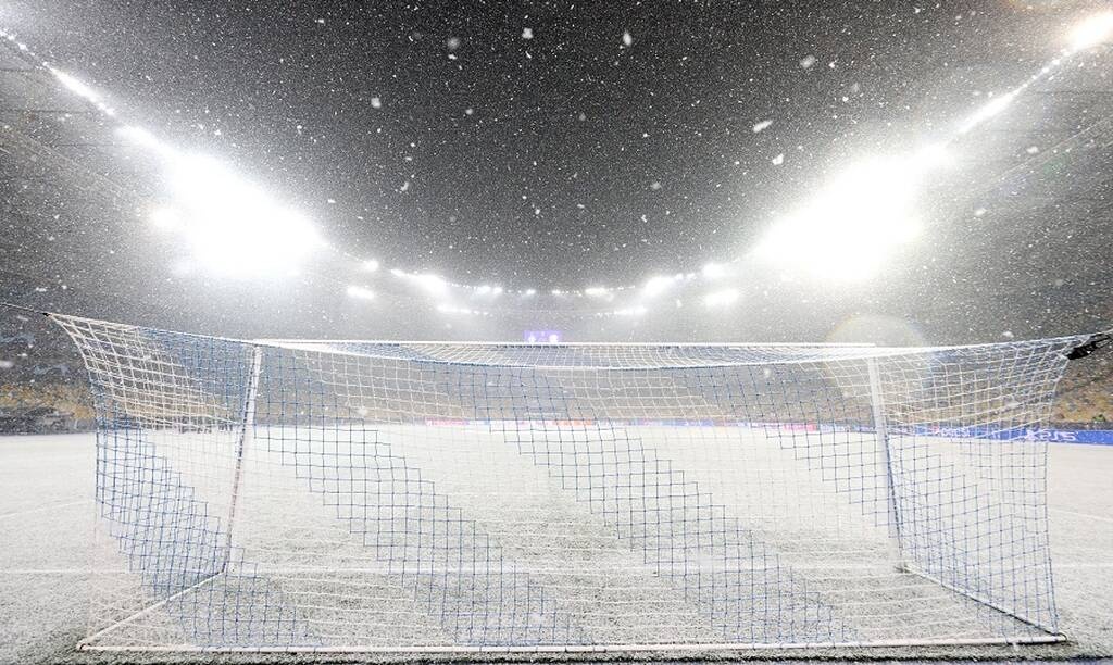Champions League: Τρομερή χιονόπτωση στο Κίεβο - Κανονικά το Ντιναμό-Μπάγερν Μονάχου (video+photos)