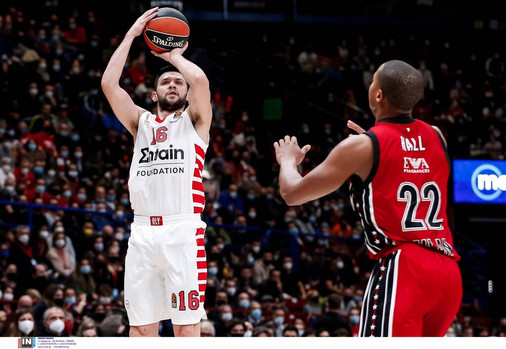 Αρμάνι Μιλάνο - Ολυμπιακός 72-93: Αντέδρασε και έσπασε την «κατάρα» των διπλών (photos)