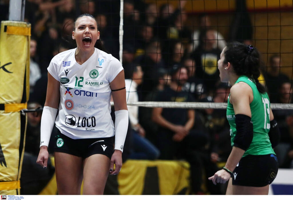 Volley League γυναικών: Επιβλητικός Παναθηναϊκός άλωσε την έδρα της ΑΕΚ