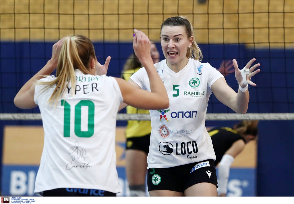 Volley League γυναικών: Επιβλητικός Παναθηναϊκός άλωσε την έδρα της ΑΕΚ