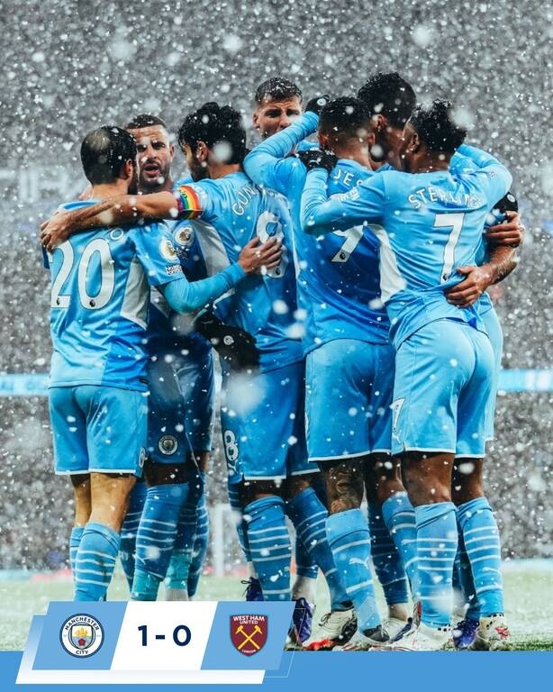 Premier League: Τρομερή χιονόπτωση στο Μάντσεστερ Σίτι-Γουέστ Χαμ (video+photos)
