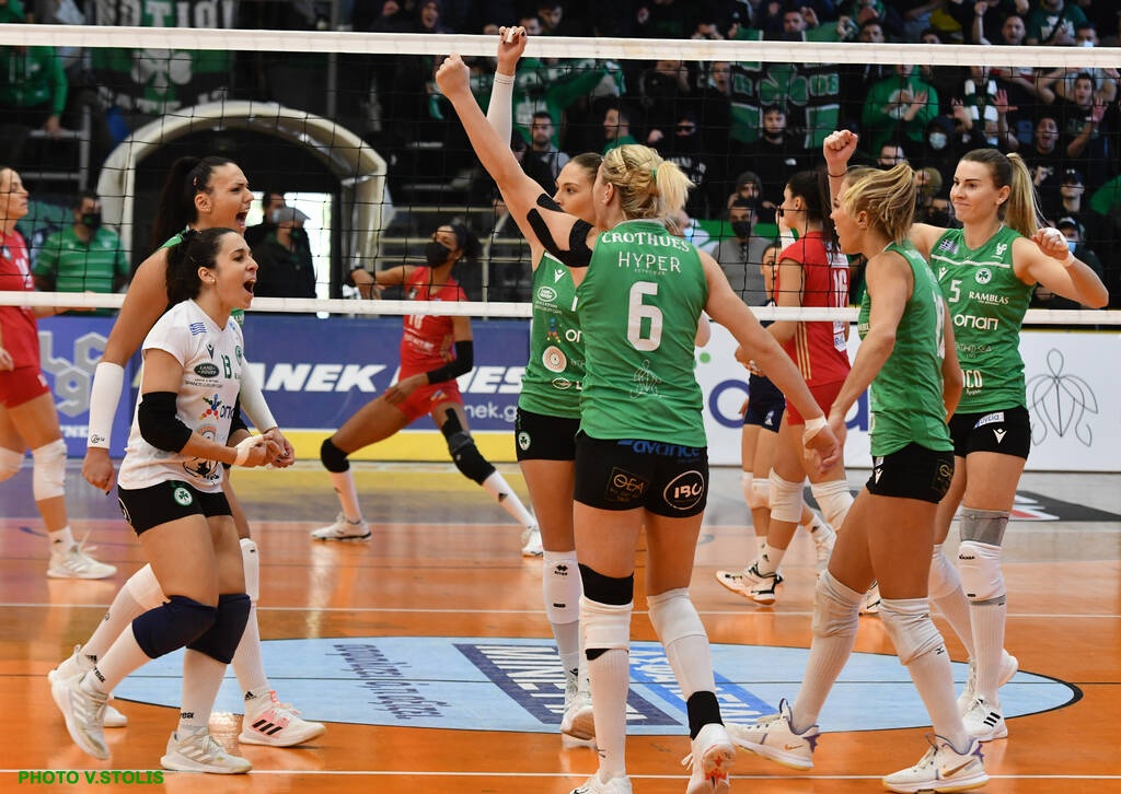 Volley League γυναικών: Νίκη κορυφής και προβάδισμα τίτλου για τον Παναθηναϊκό, 3-1 τον Ολυμπιακό
