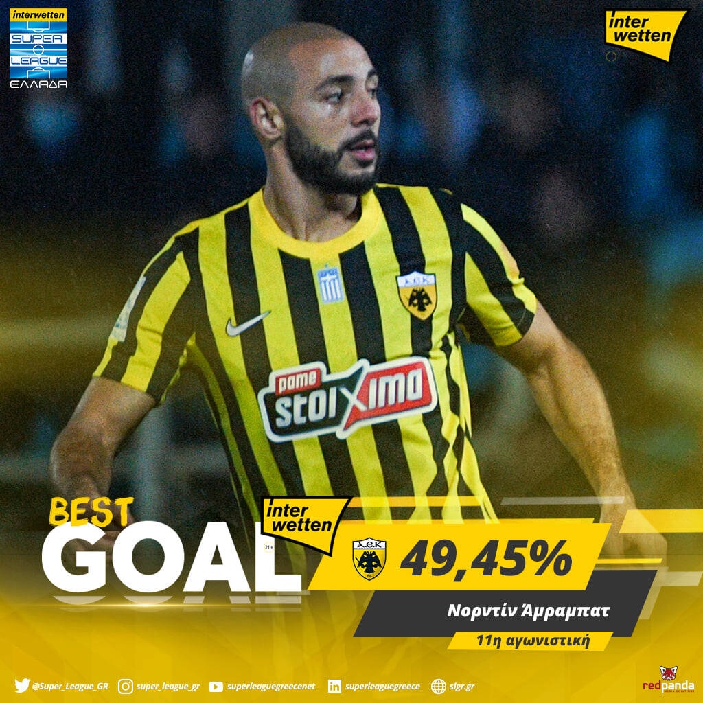 ΑΕΚ: Νέο βραβείο Best Goal – Ξεχώρισε το τέρμα του Άμραμπατ στα Γιάννινα (photos)