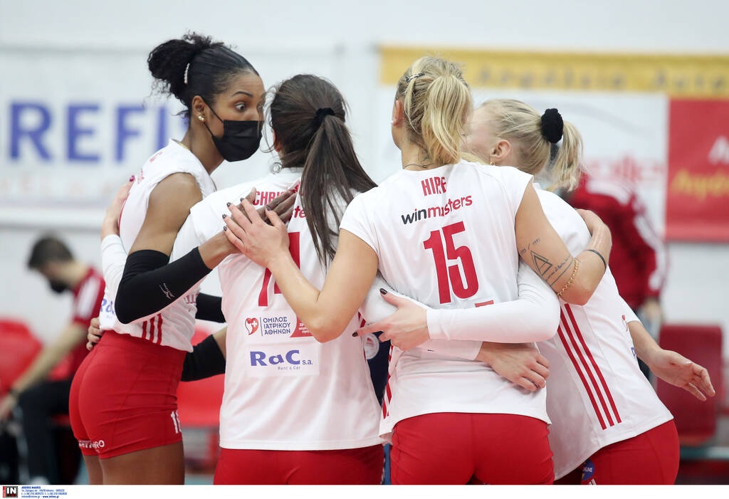 Volley League γυναικών: «Χαστούκι» για Ολυμπιακό από τον ΑΟ Θήρας (photos)