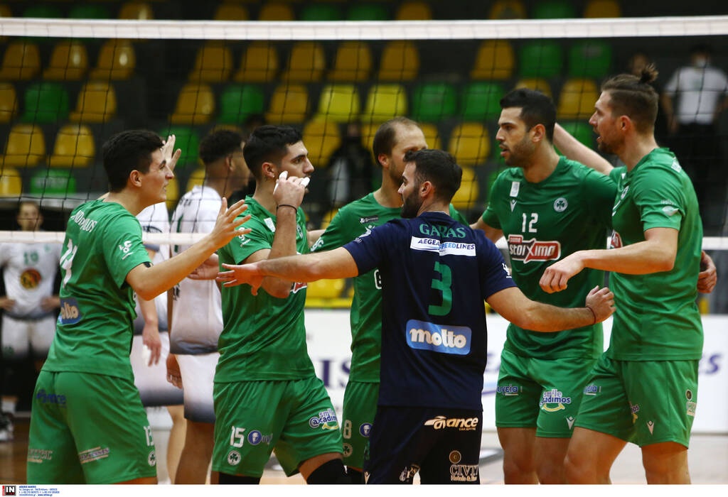 Volley League ανδρών: Με «περίπατο» επιστροφή στις νίκες ο Παναθηναϊκός