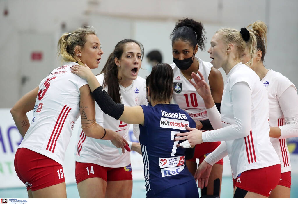 Volley League γυναικών: «Χαστούκι» για Ολυμπιακό από τον ΑΟ Θήρας (photos)