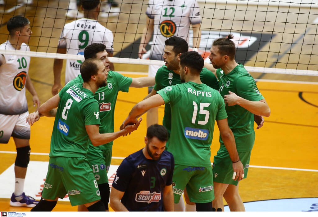 Volley League ανδρών: Με «περίπατο» επιστροφή στις νίκες ο Παναθηναϊκός