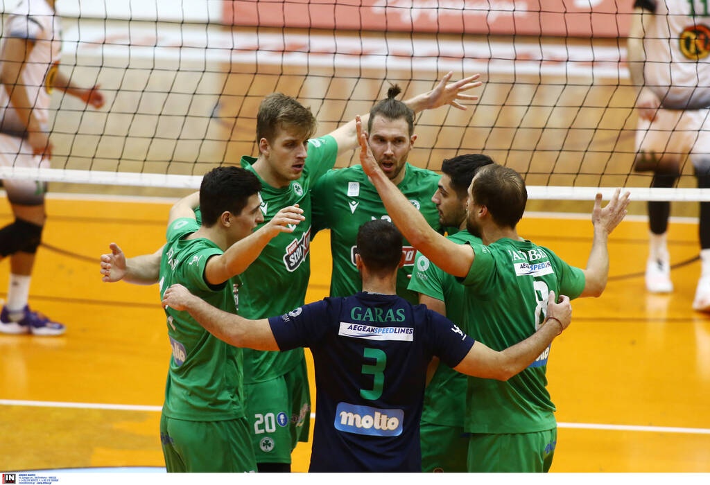 Volley League ανδρών: Με «περίπατο» επιστροφή στις νίκες ο Παναθηναϊκός