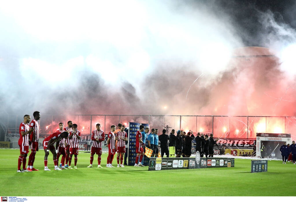 ΟΦΗ-Ολυμπιακός: Ο Διαμαντής με τρομερό αριστερό σουτ έβαλε φωτιά στο Γεντί Κουλέ! (vid+pics)