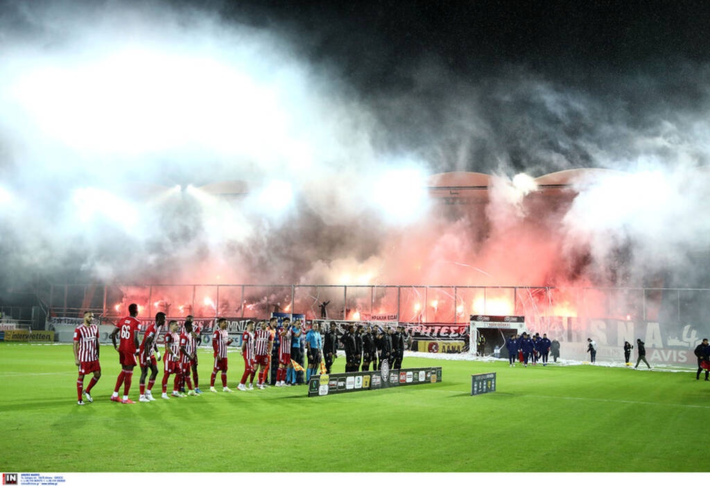 ΟΦΗ-Ολυμπιακός: Ο Διαμαντής με τρομερό αριστερό σουτ έβαλε φωτιά στο Γεντί Κουλέ! (vid+pics)