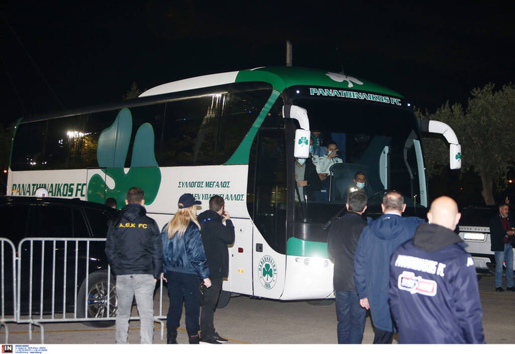 ΑΕΚ-Παναθηναϊκός: Η άφιξη του «τριφυλλιού», το μάτε και τα πηγαδάκια με τους Ενωσίτες! (photos)