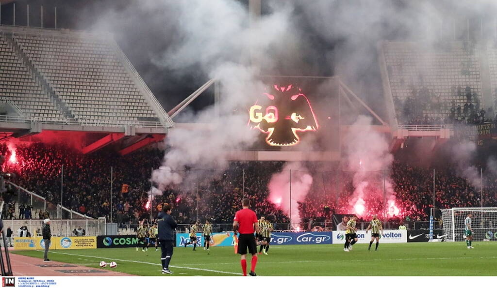 ΑΕΚ-Παναθηναϊκός: Καυτή ατμόσφαιρα στο ντέρμπι (photos+video)