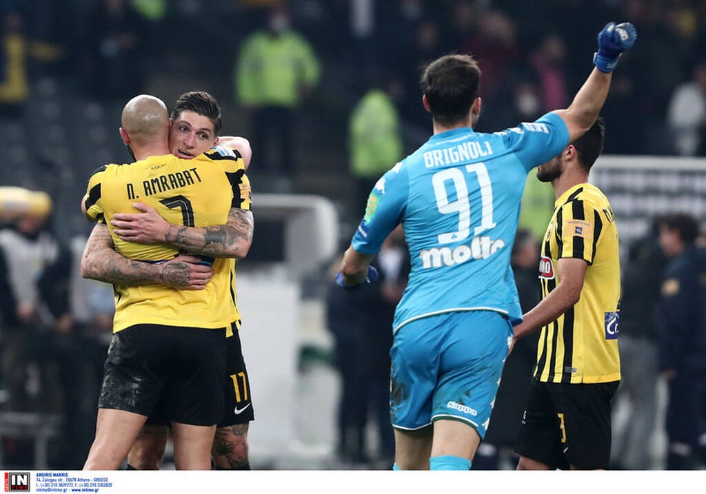 ΑΕΚ-Παναθηναϊκός: Ένταση στο φινάλε με Μπρινιόλι-Τσούμπερ (photos)