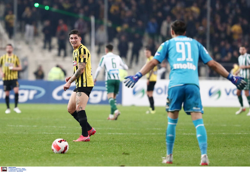 ΑΕΚ-Παναθηναϊκός: Ένταση στο φινάλε με Μπρινιόλι-Τσούμπερ (photos)