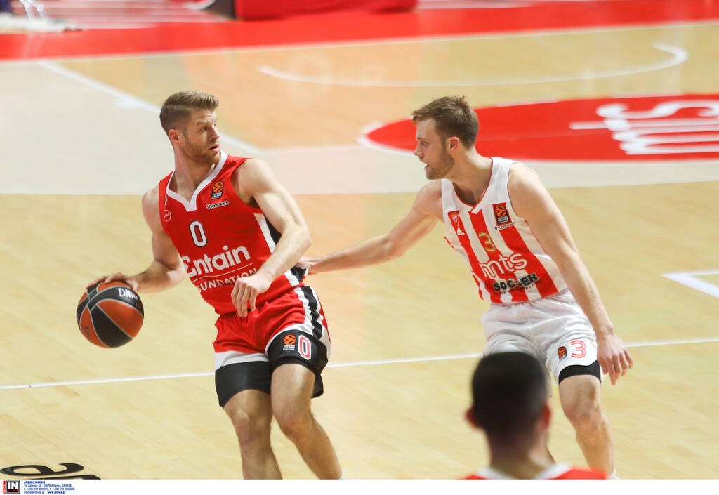 Ερυθρός Αστέρα-Ολυμπιακός 81-76: «Έλιωσε» στο Βελιγράδι