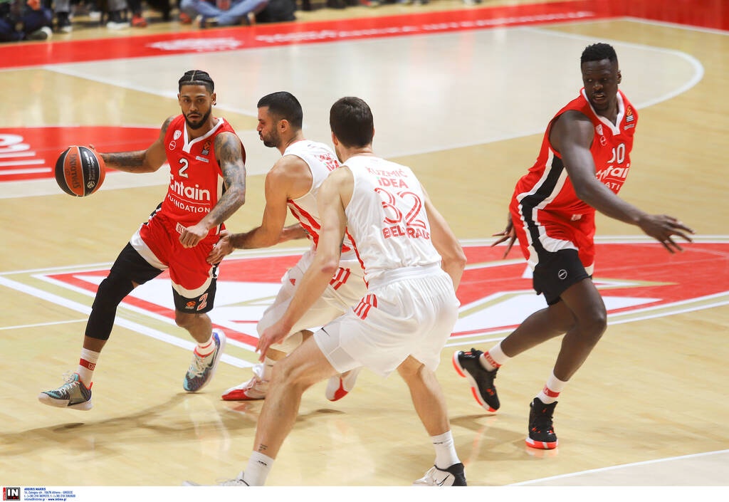 Ερυθρός Αστέρα-Ολυμπιακός 81-76: «Έλιωσε» στο Βελιγράδι