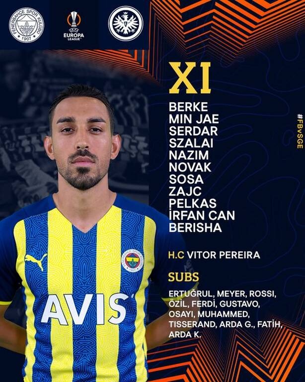 Europa League: Βασικός ο Πέλκας - Οι ενδεκάδες στο Φενέρμπαχτσε-Άιντραχτ Φρανκφούρτης
