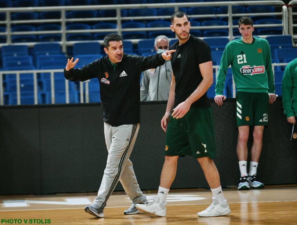 Στο ΟΑΚΑ Παπαπέτρου και Οκάρο - Η προπόνηση πριν το Παναθηναϊκός-Άλμπα (photos)