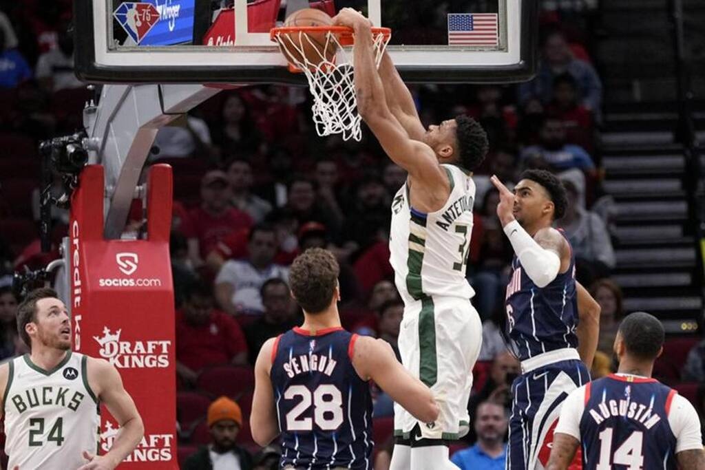 NBA: Διαστημικός Αντετοκούνμπο - Απόδραση για Μπακς από το Χιούστον (photos+video)