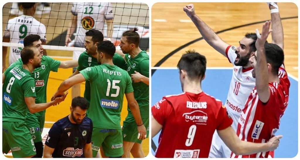 Volley League: Στις 7:15μ.μ. η μητέρα των… μαχών, Ολυμπιακός-Παναθηναϊκός «παλεύουν» για την 1η θέση