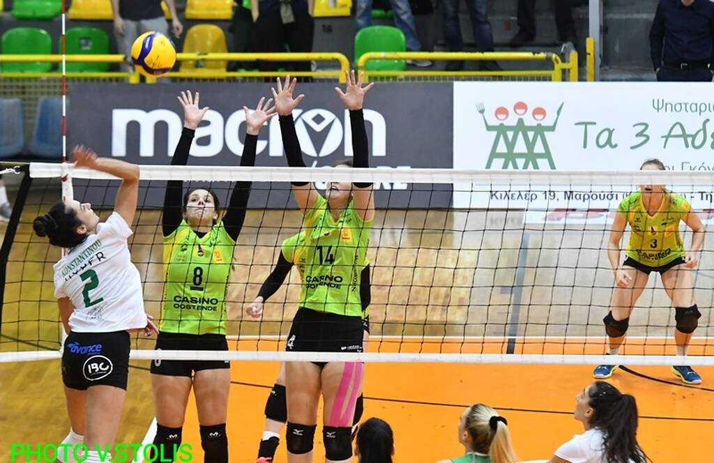 CEV Challenge Cup γυναικών: Ο Ερμής Οστάνδης τη νίκη, ο Παναθηναϊκός την πρόκριση στους «8» (photos)