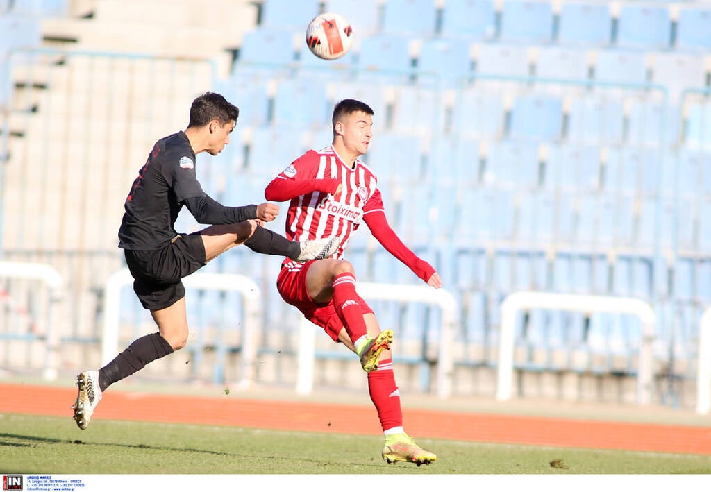 Απόλλων Πόντου-Ολυμπιακός Β 0-0: Σημάδευαν τα δοκάρια οι «ερυθρόλευκοι»