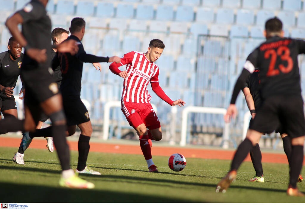 Απόλλων Πόντου-Ολυμπιακός Β 0-0: Σημάδευαν τα δοκάρια οι «ερυθρόλευκοι»