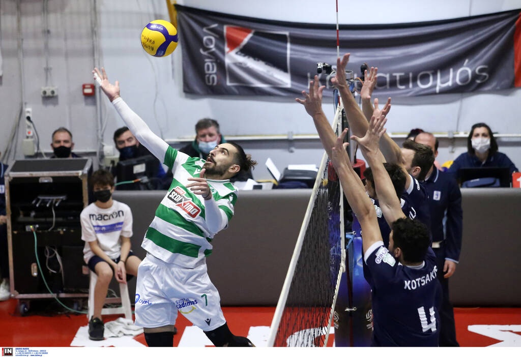 Volley League Ανδρών: «Καθάρισε» και την Κηφισιά ο Παναθηναϊκός και κάνει Πρωτοχρονιά στην κορυφή