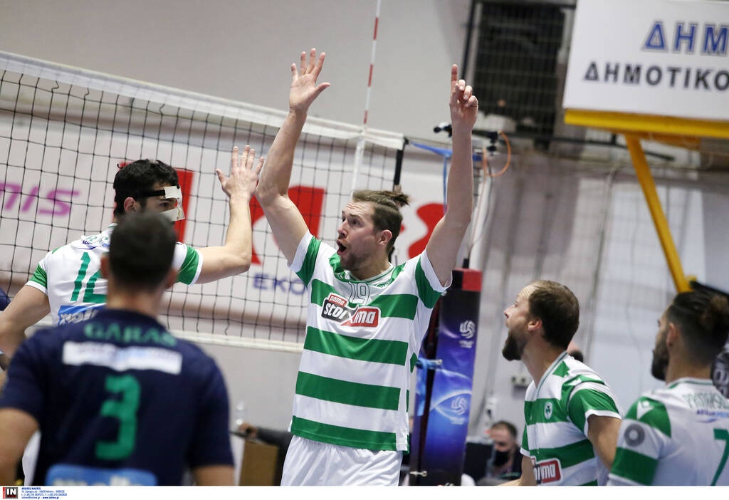 Volley League Ανδρών: «Καθάρισε» και την Κηφισιά ο Παναθηναϊκός και κάνει Πρωτοχρονιά στην κορυφή