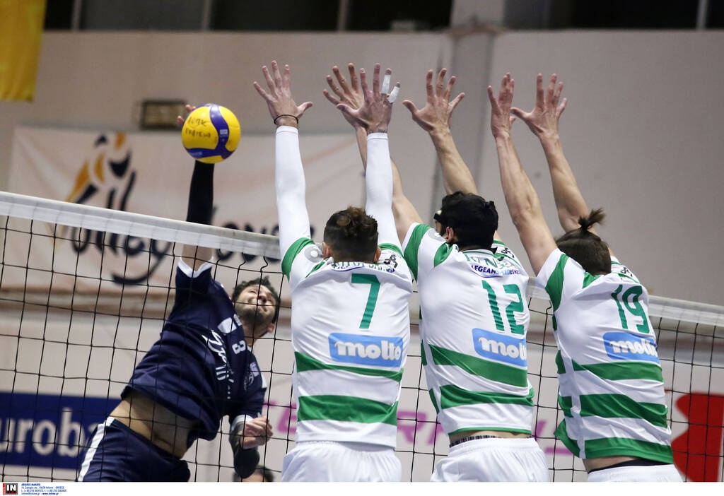 Volley League Ανδρών: «Καθάρισε» και την Κηφισιά ο Παναθηναϊκός και κάνει Πρωτοχρονιά στην κορυφή