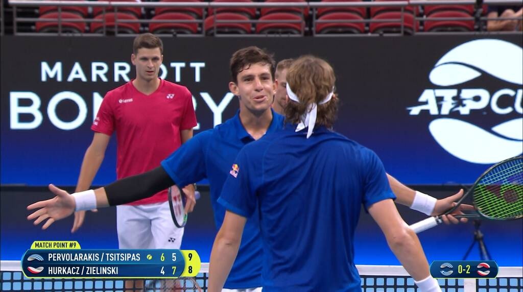 ATP Cup: Ελληνική νίκη στο διπλό με Τσιτσιπά