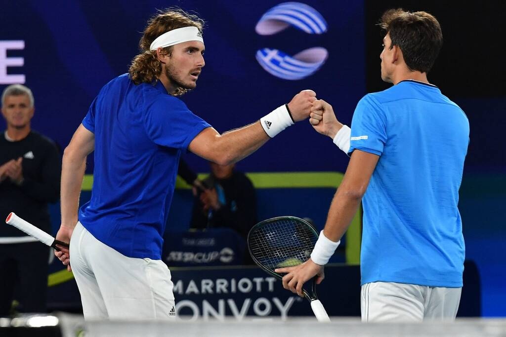 ATP Cup: Ελληνική νίκη στο διπλό με Τσιτσιπά