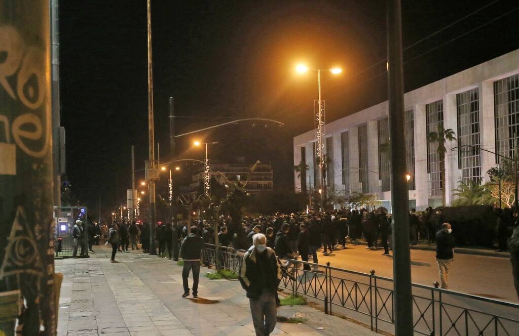 Παναθηναϊκός-Άρης: Διαμαρτυρία στη Λεωφόρο Αλεξάνδρας (Photos)