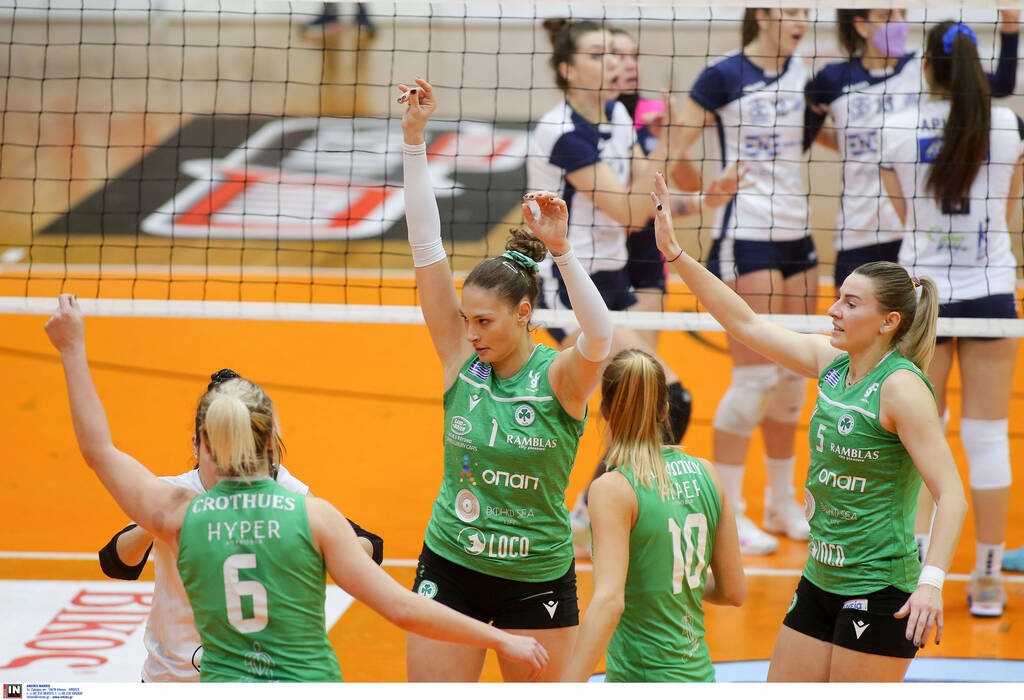 Volley League γυναικών: Ασταμάτητος ο Παναθηναϊκός - Στο +7 από τον Ολυμπιακό