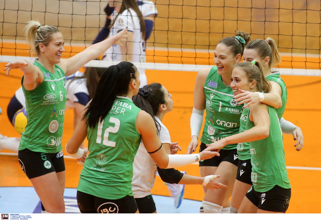 Volley League γυναικών: Ασταμάτητος ο Παναθηναϊκός - Στο +7 από τον Ολυμπιακό