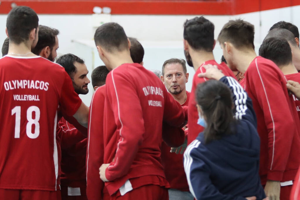 Ολυμπιακός –Volley League: Η πρώτη προπόνηση του Αλμπέρτο Τζουλιάνι με τους «ερυθρόλευκους» (photos)