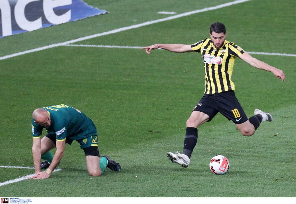 AEK-Παναιτωλικός: Ένταση στο ΟΑΚΑ - Πιάστηκαν στα... χέρια Τζαβέλλας και Βργκοτς (photos)