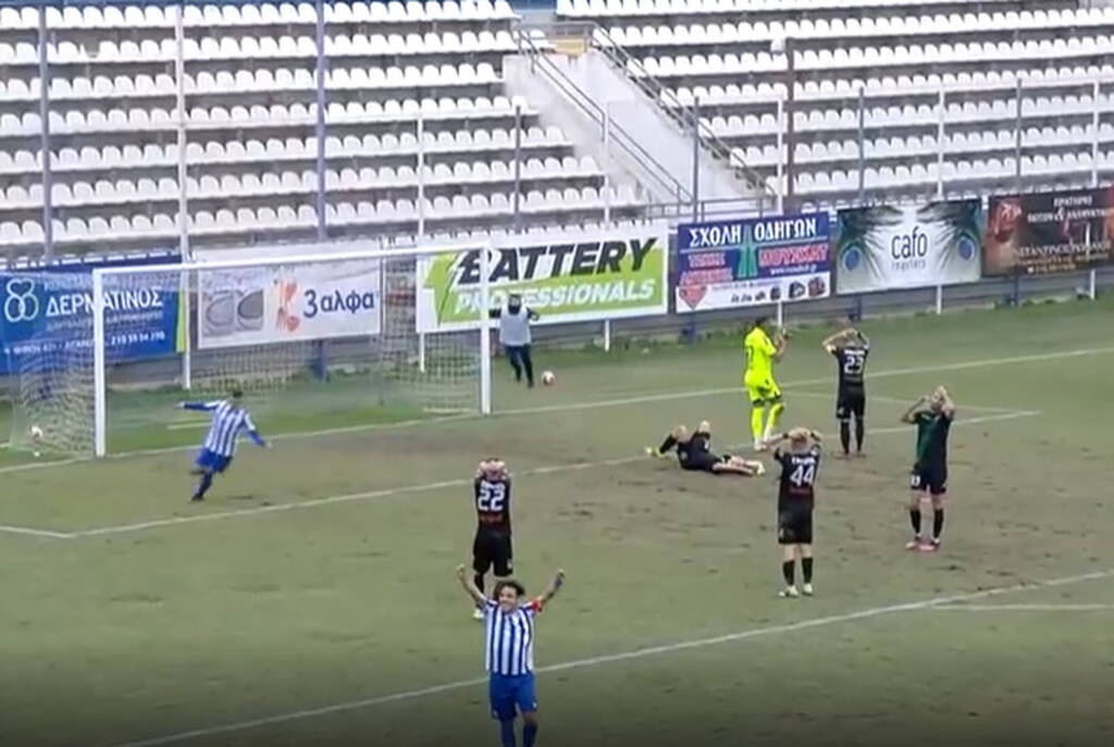 Απίθανο αυτογκόλ στην Super League 2 (video)