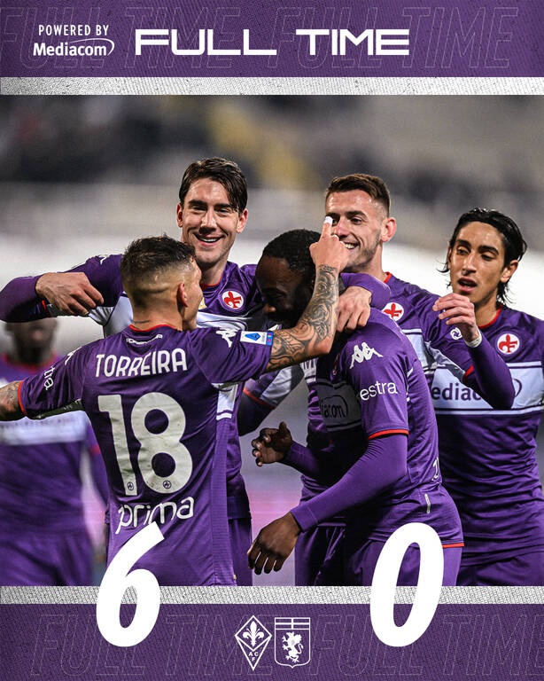 Serie A: Η Φιορεντίνα ισοπέδωσε με 6-0 την Τζένοα! (video+photos)