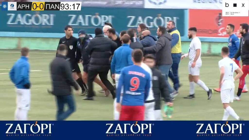 Γ’ Εθνική: Ντου του Πανιωνίου στον διαιτητή – Νεύρα για τη γκέλα στη Σούδα (photos)