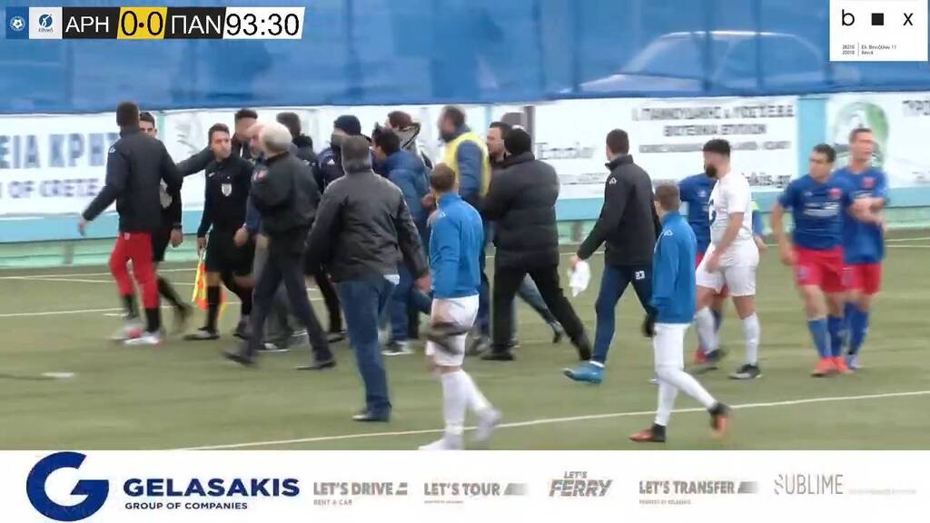 Γ’ Εθνική: Ντου του Πανιωνίου στον διαιτητή – Νεύρα για τη γκέλα στη Σούδα (photos)