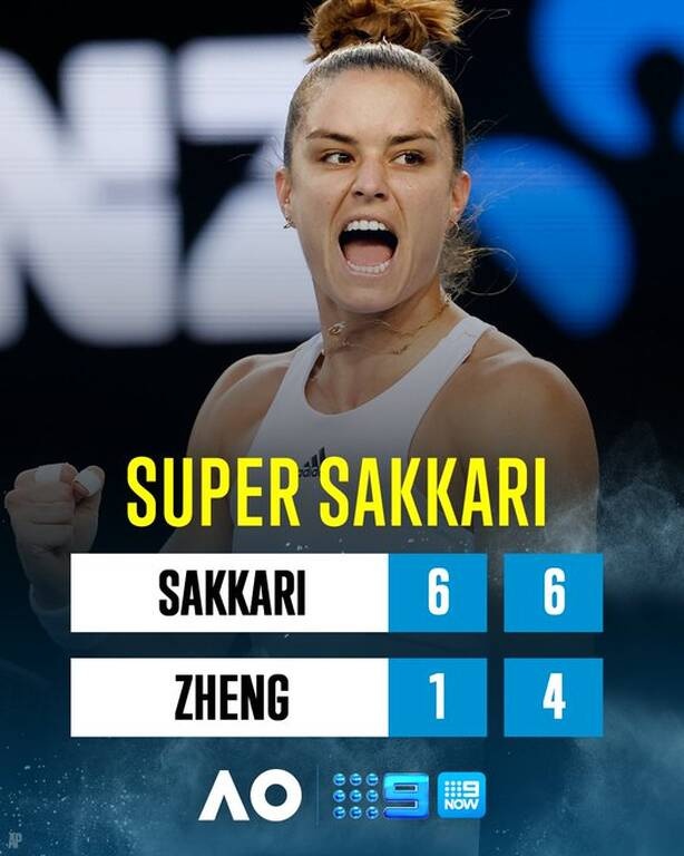 Australian Open-Σάκκαρη: «Παίζω στο... σπίτι μου. Όσο απελευθερώνομαι, παίζω καλύτερα» (video)