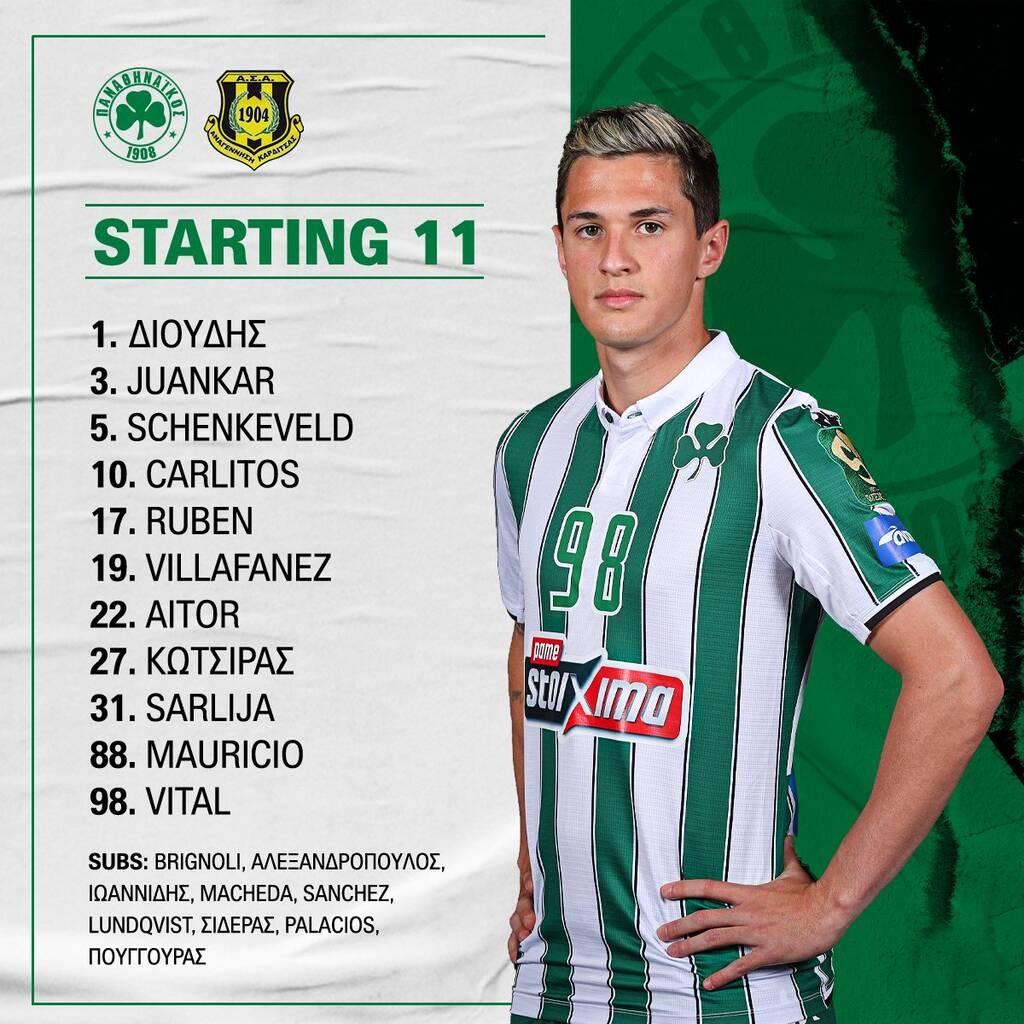 Παναθηναϊκός-Αναγέννηση Καρδίτσας: Επιστροφή Καρλίτος, Βιτάλ, Σάρλια στην ενδεκάδα (photos)