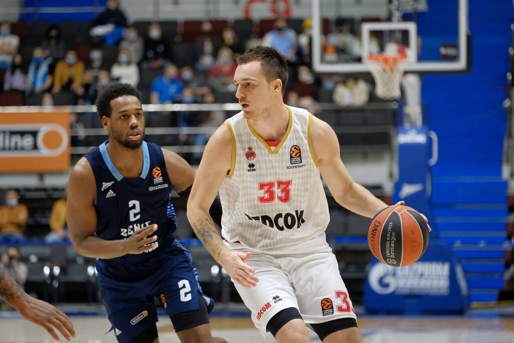 Ζενίτ Αγ. Πετρούπολης-Μονακό 77-86: Με εντυπωσιακό Τζέιμς βλέπει 8αδα!
