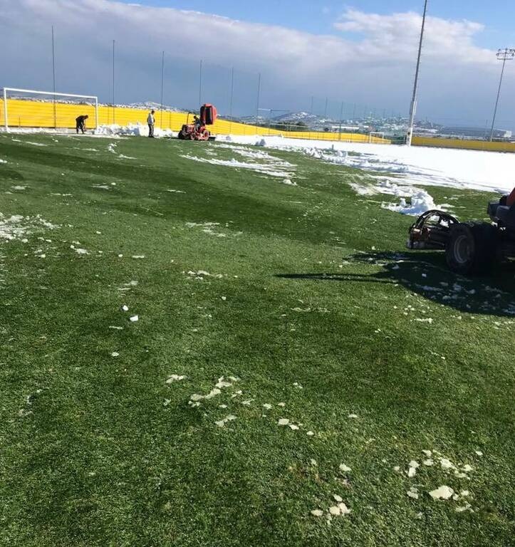 ΑΕΚ: Επιχείρηση... προπόνηση - «Μάχη» για τον καθαρισμό στα Σπάτα (photos)