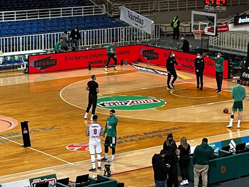Παναθηναϊκός ΟΠΑΠ-Μπασκόνια: Στο ΟΑΚΑ μετά από 372 μέρες ο Στέφαν Γιόβιτς (photos+video)