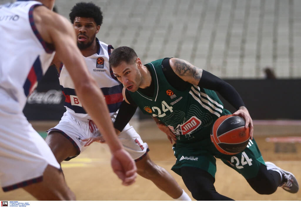 Παναθηναϊκός ΟΠΑΠ-Μπασκόνια: Πάτησε παρκέ και άνοιξε λογαριασμό ο Γιόβιτς (photos)