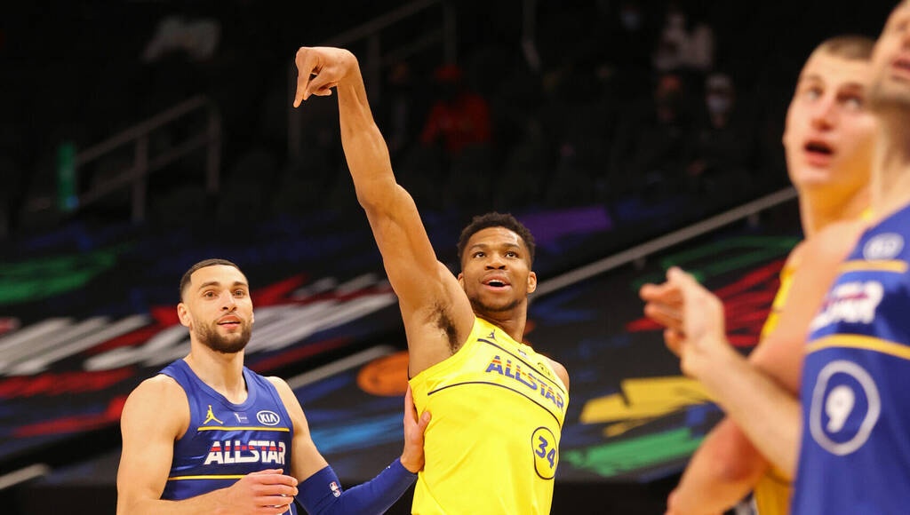 NBA: Ξανά «πενταδάτος» στο All Star Game ο Γιάννης Αντετοκούνμπο (photos+video)